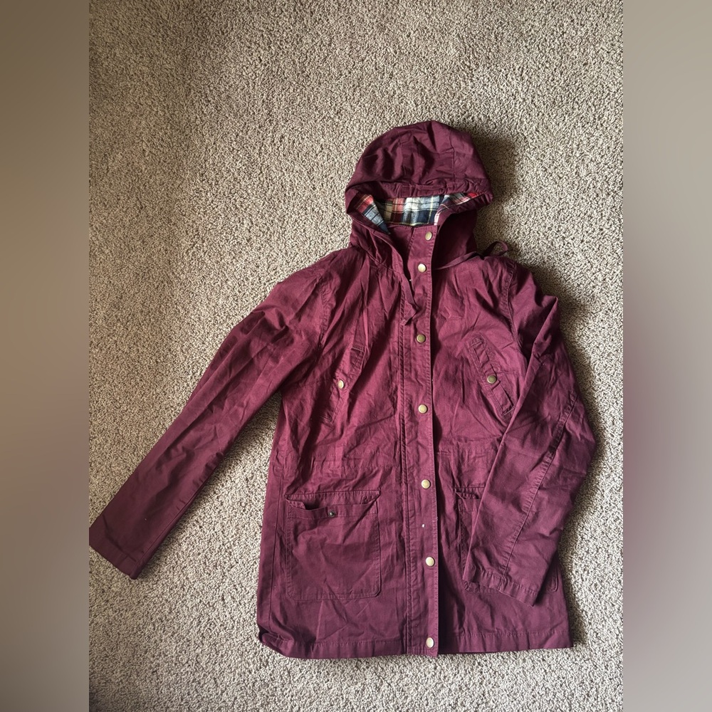 Maroon Zipper Jacket